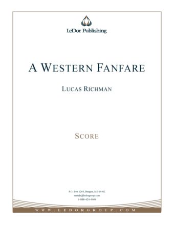 a western fanfare score cover