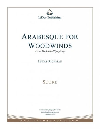 arabesque for woodwinds from the united symphony score cover