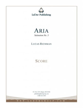 aria salutation no. 3 score cover
