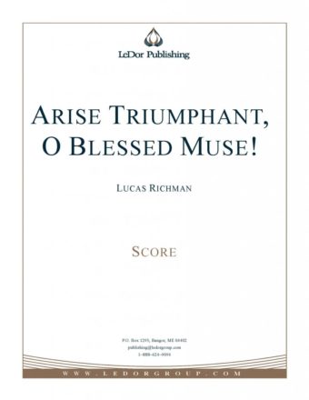 arise triumphant, o blessed muse! score cover