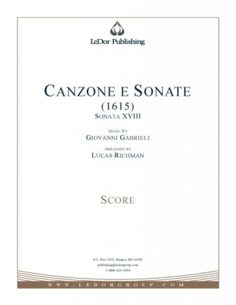 canzone e sonate (1615) score cover