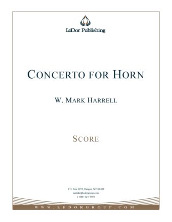 concerto for horn score cover