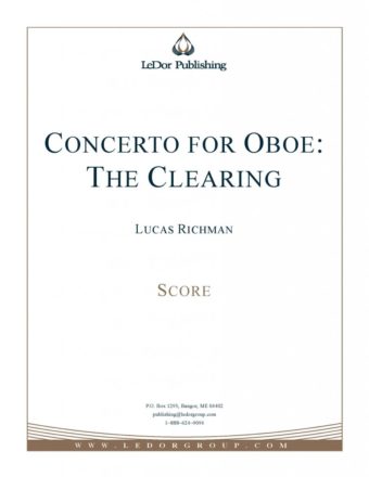 concerto for oboe: the clearing score cover