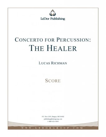 concerto for percussion: the healer score cover