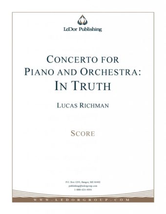 concerto for piano and orchestra: in truth score cover