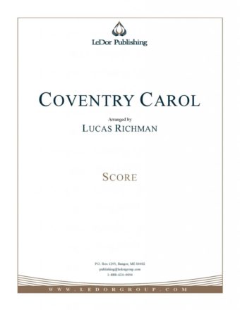 coventry carol score cover