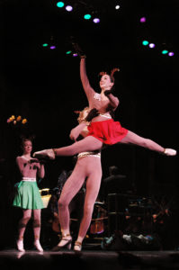 flying reindeer ballet dancer in a christmas wish photo