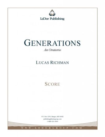 generations an oratorio score cover