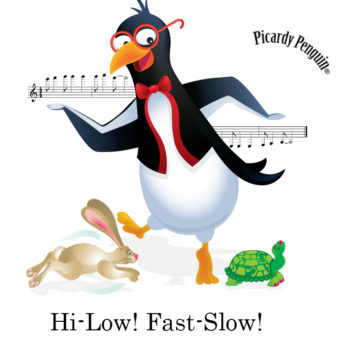 picardy penguin hi-low fast-slow graphic