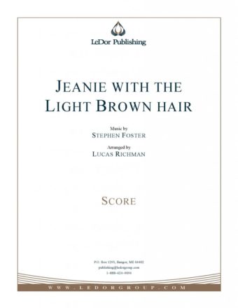 jeanie with the light brown hair score cover