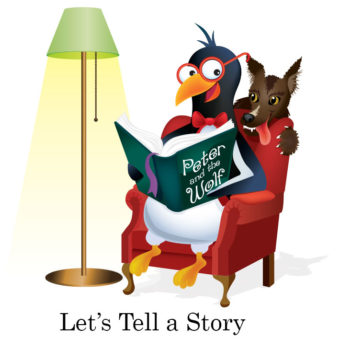 picardy penguin let's tell a story graphic