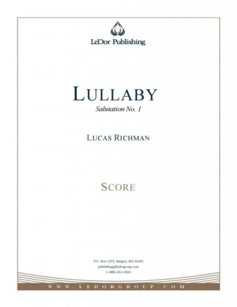 lullaby salutation no. 1 score cover