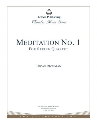 meditation no. 1 for string quartet cover