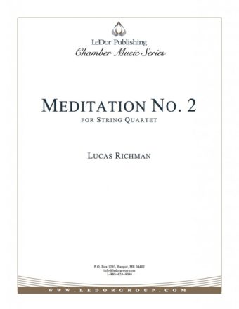 meditation no. 2 for string quartet cover