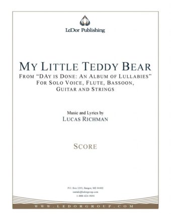 my little teddy bear score cover