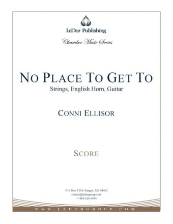 no place to get to strings, english horn, guitar score cover