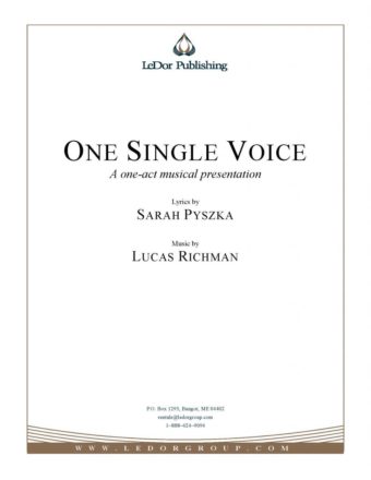 one single voice one-act musical presentation cover