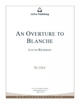 an overture to blanche score cover
