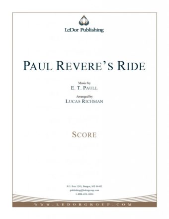 Paul revere's ride score cover