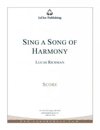 sing a song of harmony score cover