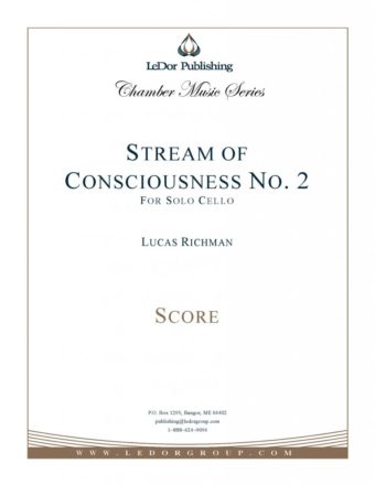 stream of consciousness no 2 for solo cello score cover