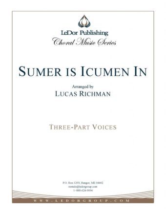 sumer is icumen in three-part voices