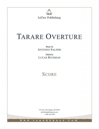 tarare overture score cover