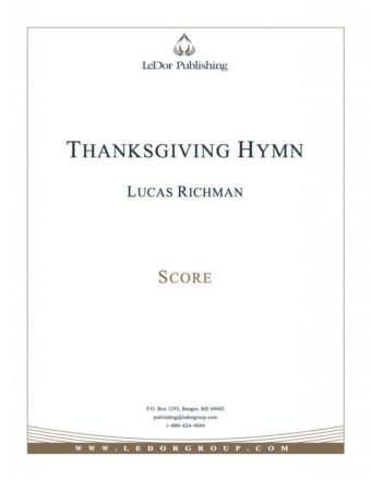thanksgiving hymn score cover