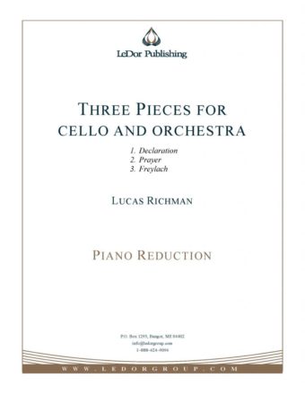 three pieces for cello and orchestra piano reduction cover