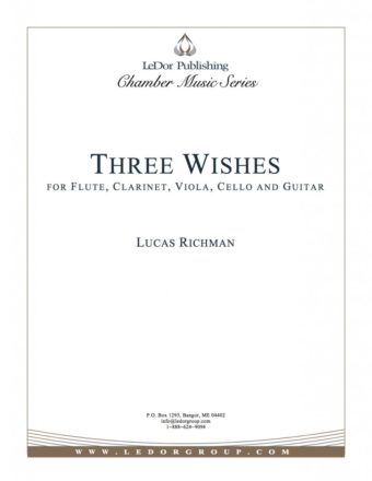 three wishes for flute, clarinet, viola, cello and guitar cover