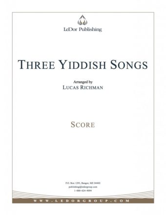 three yiddish songs score cover