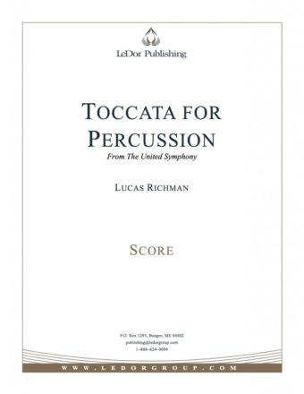 toccata for percussion from the united symphony score cover