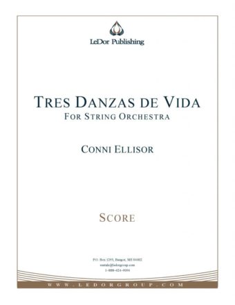 tres danzas de vida for string orchestra score cover