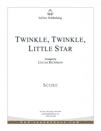 twinkle, twinkle, little star score cover