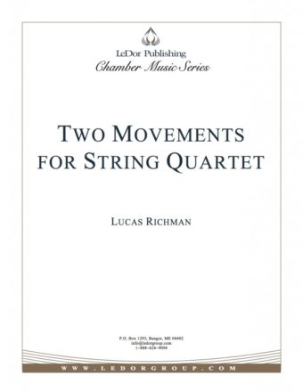 two movements for string quartet cover