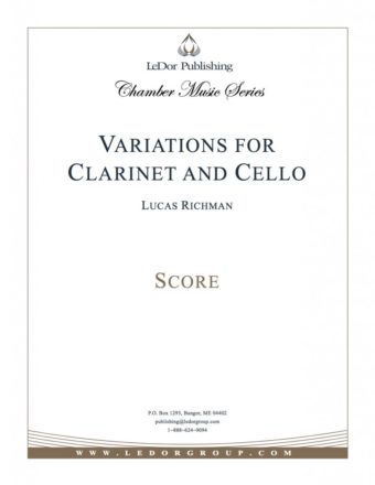 variations for clarinet and cello score cover