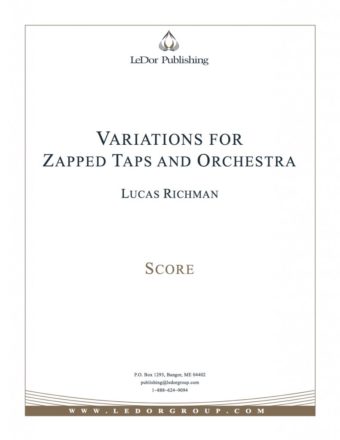 variations for zapped taps and orchestra score cover