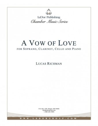 a vow of love for soprano, clarinet, cello and piano cover