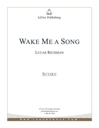 wake me a song score cover