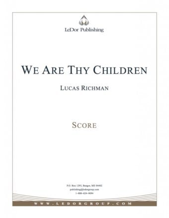 we are thy children score cover