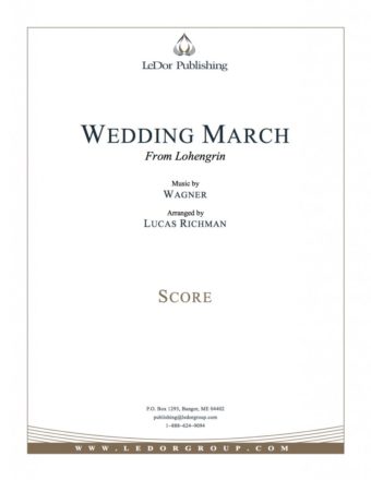 wedding march from lohengrin score cover