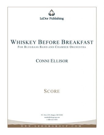 whiskey before breakfast for blugrass band and chamber orchestra score cover