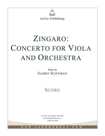 zingaro: concerto for viola and orchestra score cover