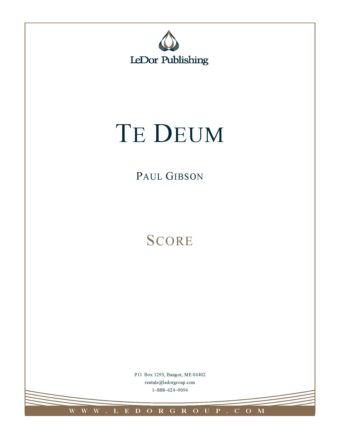 Te Deum Score Cover