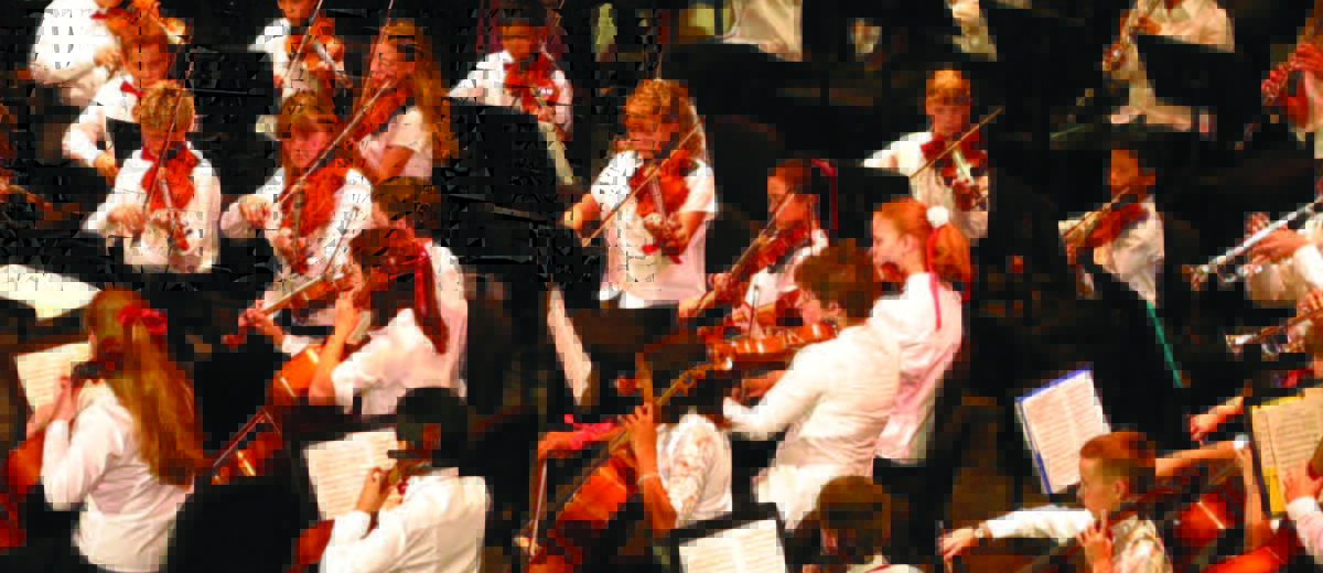 Photo of youth orchestra