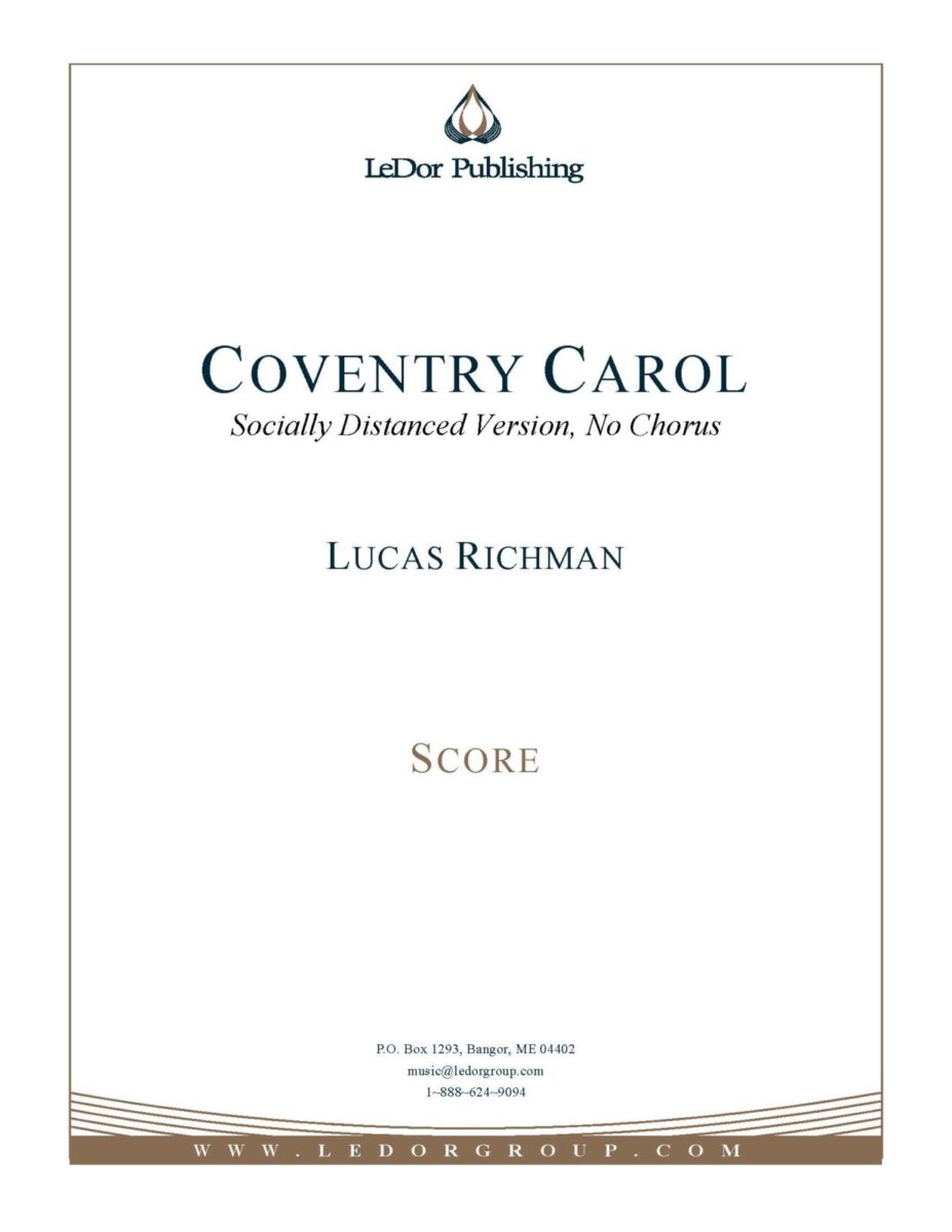 Coventry Carol (No Choir) LeDor Publishing
